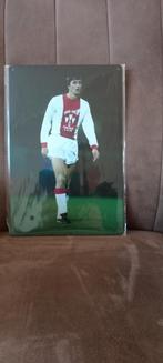 Johan Cruyff Ajax Blikken Bord 20x30 cm, Verzamelen, Ophalen of Verzenden, Nieuw, Ajax, Poster, Plaatje of Sticker