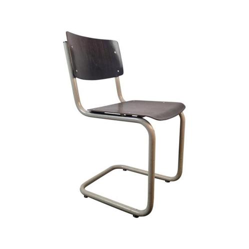 Gispen sledestoelen Ahrend buisframe eetkamerstoelen  910, Huis en Inrichting, Stoelen, Gebruikt, Vijf, Zes of meer stoelen, Bruin