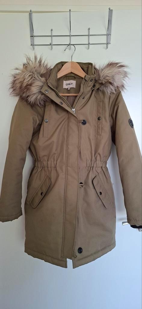 Only winterjas maat 164, Kinderen en Baby's, Kinderkleding | Maat 158, Zo goed als nieuw, Meisje, Jas, Ophalen of Verzenden
