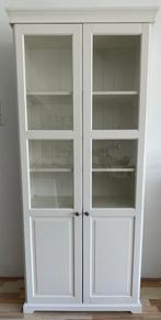 Witte Liatorp IKEA kast met deuren, Huis en Inrichting, Kasten | Vitrinekasten, Ophalen, 200 cm of meer, 50 tot 100 cm, Glas