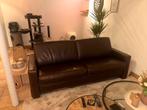 Leren bank 2,5 zits, Huis en Inrichting, Ophalen, 150 tot 200 cm, Driepersoons, Zo goed als nieuw