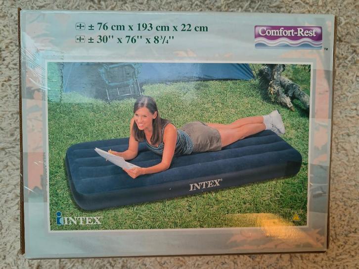 Nieuw eenpersoons Intex luchtbed, Caravans en Kamperen, Luchtbedden, Nieuw, 1-persoons, Ophalen