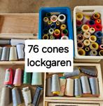 Lockgaren 76 cones, Hobby en Vrije tijd, Naaien en Fournituren, Garen of Naald(en), Ophalen of Verzenden, Zo goed als nieuw