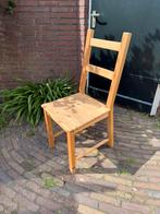 Houten stoel, Ophalen, Gebruikt, Bruin, Eén