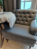 Landelijke fauteuil stoel gecapitonneerd sober hoffz style, Ophalen, Gebruikt, Stof