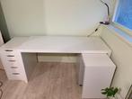 IKEA Malm Bureau met Uitschuifblad, Huis en Inrichting, Bureaus, Ophalen, Gebruikt, Bureau
