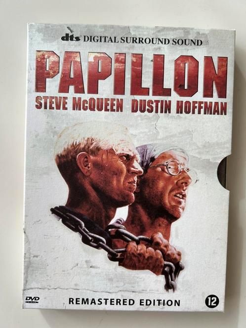 —Papillon—starring Steve McQueen, Cd's en Dvd's, Dvd's | Klassiekers, Zo goed als nieuw, Drama, 1960 tot 1980, Vanaf 12 jaar, Ophalen of Verzenden