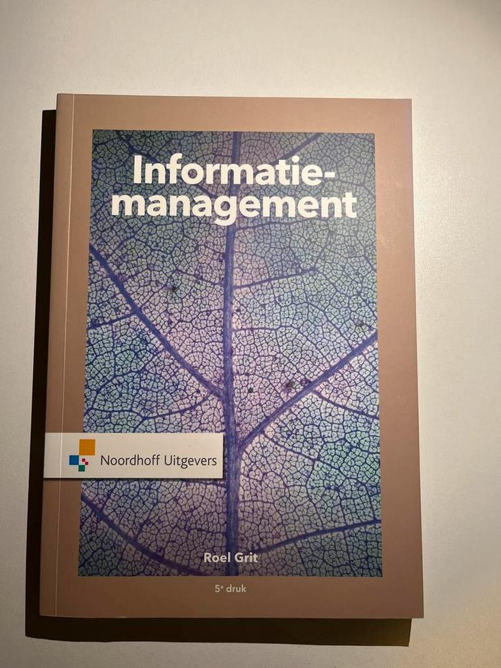 Informatie-management Roel Grit - 5e druk, Boeken, Informatica en Computer, Gelezen, Vakgebied of Industrie, Verzenden