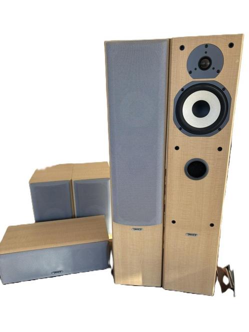 Set van 5 Tannoy boxen, Audio, Tv en Foto, Luidsprekers, Zo goed als nieuw, Complete surroundset, 120 watt of meer, Overige merken