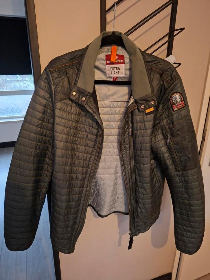 Parajumpers Extra Light Jas – Groen – Maat L, Kleding | Heren, Jassen | Winter, Zo goed als nieuw, Groen, Ophalen of Verzenden