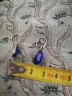 Lapis Lazuli oorhangers oorbellen zilveren 925, Sieraden, Tassen en Uiterlijk, Oorbellen, Ophalen, Hangers, Blauw, Nieuw
