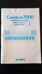 Casiotone7000 handleiding, Boeken, Ophalen of Verzenden, Zo goed als nieuw, Instrument, Casio