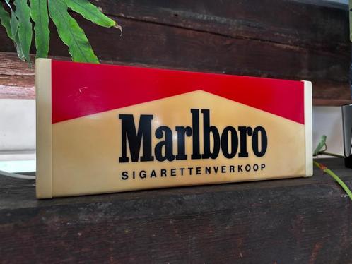Vintage Marlboro lichtbak – werkend – uit sigarenwinkel, Verzamelen, Merken en Reclamevoorwerpen, Gebruikt, Lichtbak of (neon) lamp