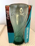 Blauwe glazen Coca cola glas uit het jaar 2018., Ophalen of Verzenden, Nieuw, Frisdrankglas