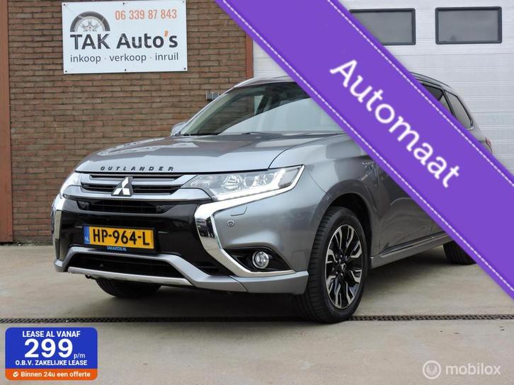Mitsubishi Outlander 2.0 PHEV instyle/Airco/Leer/trekhaak/ne, Auto's, Mitsubishi, Bedrijf, Te koop, Outlander, 360° camera, 4x4