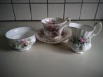 Royal albert mossrose  roomstel en heren kop en schotel, Huis en Inrichting, Keuken | Servies, Ophalen of Verzenden, Zo goed als nieuw
