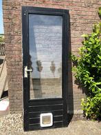 |Hardhouten buitendeur| schuurdeur| dubbelglas| 204,5x77,5|, Ophalen, Minder dan 80 cm, 200 tot 215 cm, Glas