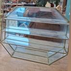 Messing vitrine kastje hollywood regency, Ophalen of Verzenden