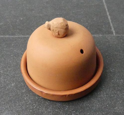 Knoflookpotje terracotta knoflook poffer potje, Huis en Inrichting, Keuken | Keukenbenodigdheden, Gebruikt, Ophalen of Verzenden
