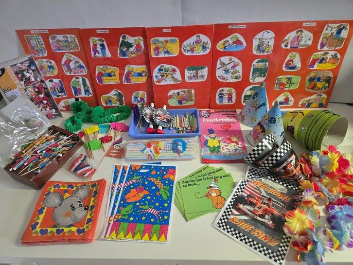 Luisterboek Feestkriebels + vertelplaten + feestartikelen, Boeken, Kinderboeken | Kleuters, Nieuw, Jongen of Meisje, Ophalen of Verzenden