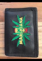 Zwarte portemonnee, nieuw met afbeelding van marihuana blad., Ophalen of Verzenden, Nieuw