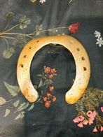 Gouden Hoefijzer Decoratie, Ophalen of Verzenden, Gebruikt, Paard, Beeldje of Figuurtje