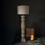 Authentieke balusterlamp Aura Peeperkorn Sober Landelijk, Huis en Inrichting, Lampen | Tafellampen, Hout, 50 tot 75 cm, Nieuw