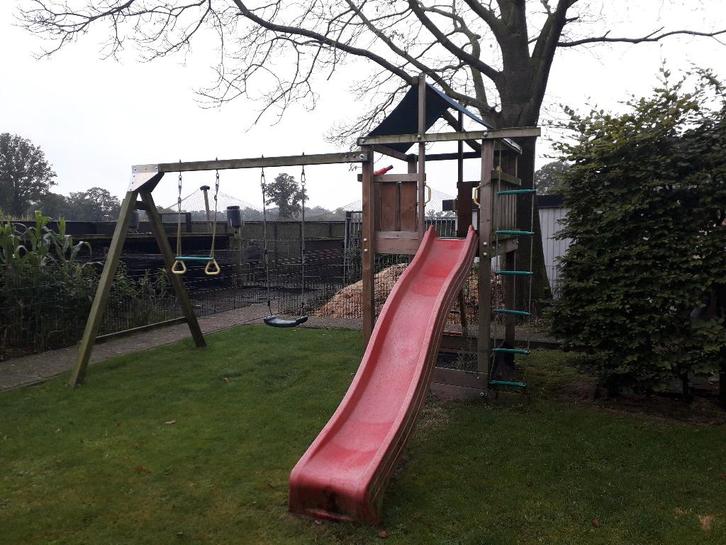 speeltoestel, Kinderen en Baby's, Speelgoed | Buiten | Speeltoestellen, Zo goed als nieuw, Glijbaan, Schommel, Zandbak, Ophalen