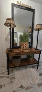 Prachtige meubelset set in Black & Wood, Huis en Inrichting, Tafels | Sidetables, Ophalen of Verzenden, Zo goed als nieuw, 25 tot 50 cm