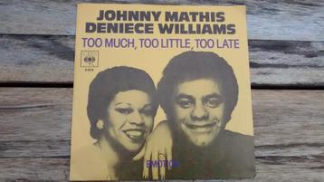 Single Johnny Mathis Deniece Williams - Too much too little beschikbaar voor biedingen