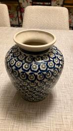 Bunzlau vaas blauw, Antiek en Kunst, Ophalen of Verzenden