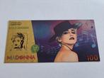 GOUDFOLIE BILJET - MADONNA- USA, Verzenden, Overige landen, Los biljet