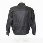 Mooie Zwarte Leren Heren Jas286* (Maat 52) € 95,-, Kleding | Heren, Maat 52/54 (L), Zwart, Vintage, Ophalen of Verzenden
