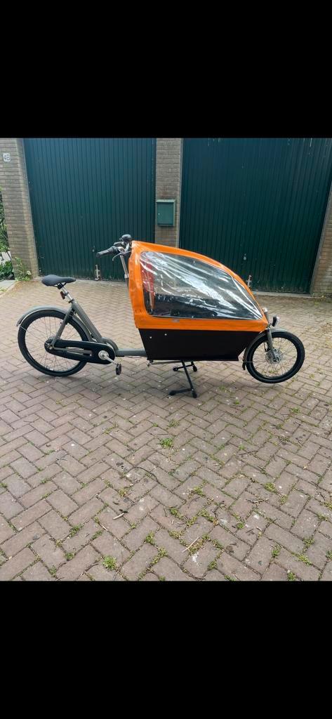 Regenhuif en regenhoes cargo long bakfiets, Fietsen en Brommers, Fietsen | Bakfietsen, Gebruikt, Fietsfabriek, 4 kinderen of meer