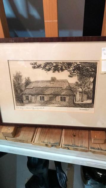 Oud huisje in Nuenen. Van de Woerd.  beschikbaar voor biedingen