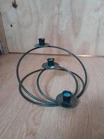 Kandelaar voor 3 kaarsen, Ophalen of Verzenden, Gebruikt, Metaal, Minder dan 25 cm