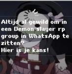 Demon slayer rp groep!, Eén persoon
