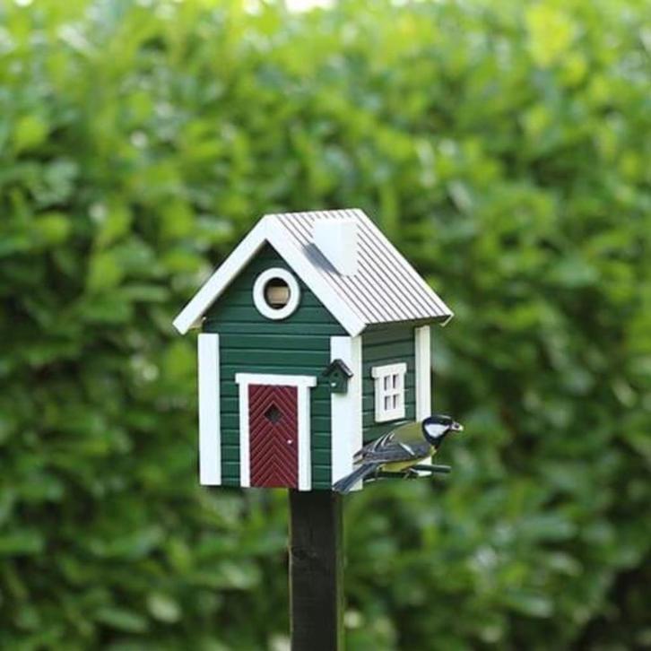 Multihok Cottage Green – Stijlvol onderdak voor u vogels!, Tuin en Terras, Vogelhuisjes en Vogelbaden, Nieuw, Ophalen of Verzenden