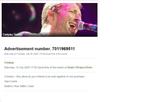 Coldplay Tickets x 2 in Italy Rome, Tickets en Kaartjes, Concerten | Pop, Juli, Twee personen