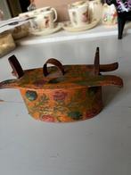 Noors svepask doosje  met rozen, Antiek en Kunst, Curiosa en Brocante, Ophalen of Verzenden