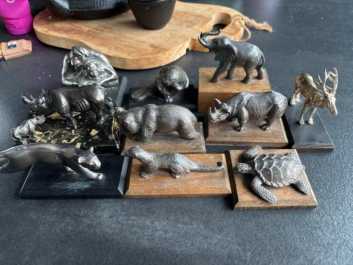WWF Dieren Serie Verzilverd - Diverse Nummers, Antiek en Kunst, Kunst | Beelden en Houtsnijwerken, Ophalen of Verzenden