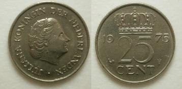 PD02615 Juliana 25 cent 1975 beschikbaar voor biedingen