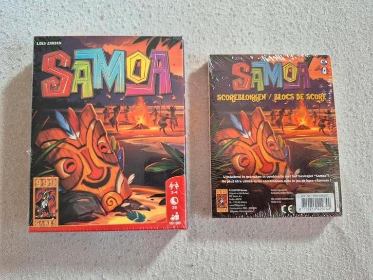 Samoa Kaartspel NIEUW + Scoreblok - 999 Games, Hobby en Vrije tijd, Gezelschapsspellen | Bordspellen, Nieuw, Drie of vier spelers