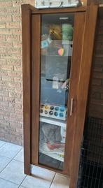 Mooie degelijke vitrinekast, Huis en Inrichting, Ophalen, Met plank(en), 50 tot 100 cm, Zo goed als nieuw