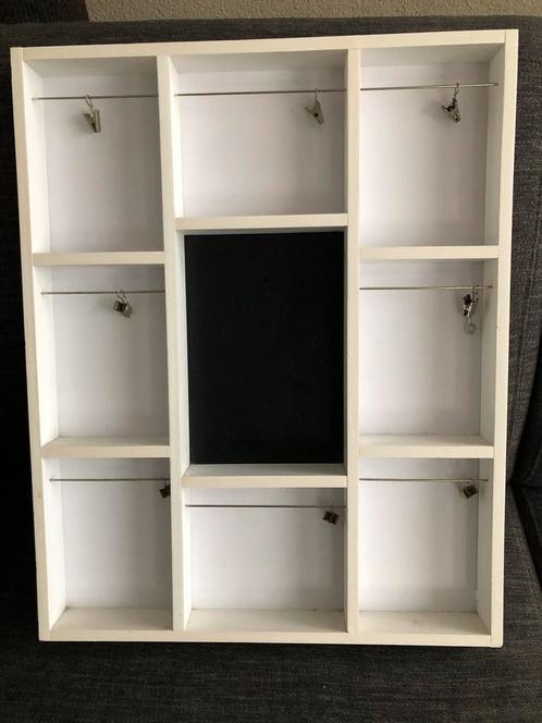 wit wandrek met krijtbord, Huis en Inrichting, Woonaccessoires | Wandplanken en Boekenplanken, Zo goed als nieuw, Ophalen of Verzenden