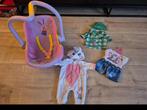 Baby born maxi cosi en kleding, Kinderen en Baby's, Speelgoed | Poppen, Ophalen of Verzenden, Zo goed als nieuw, Babypop