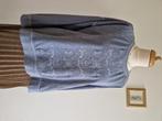 Indi & Cold - Geborduurde trui in grijsblauw, Kleding | Dames, Maat 42/44 (L), Zo goed als nieuw, Verzenden, Blauw