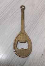 tennisracket messing flesopener uit de jaren 1980, Antiek en Kunst, Ophalen of Verzenden