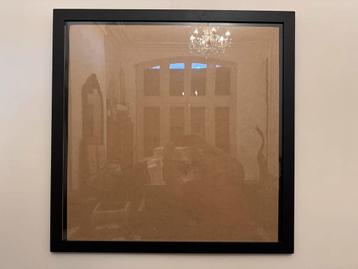 Grote zwarte lijst voor foto print poster zeefdruk 80 x 80 beschikbaar voor biedingen