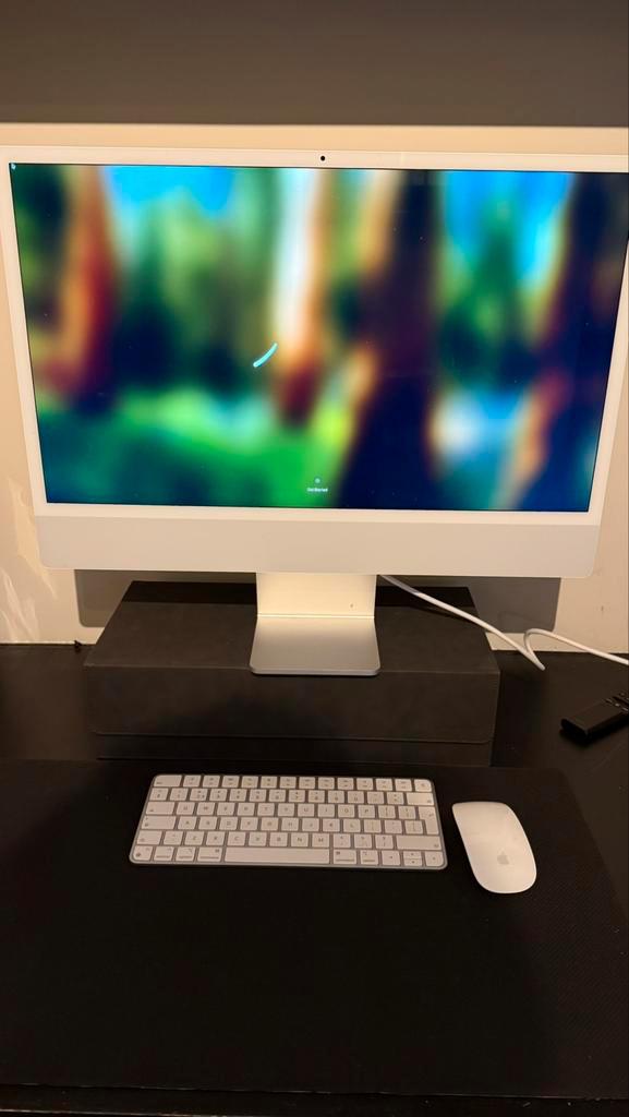 iMac 24-inch (2023) Apple M3 8GB Garantie t/m oktober 2025, Computers en Software, Apple Desktops, Zo goed als nieuw, iMac, SSD